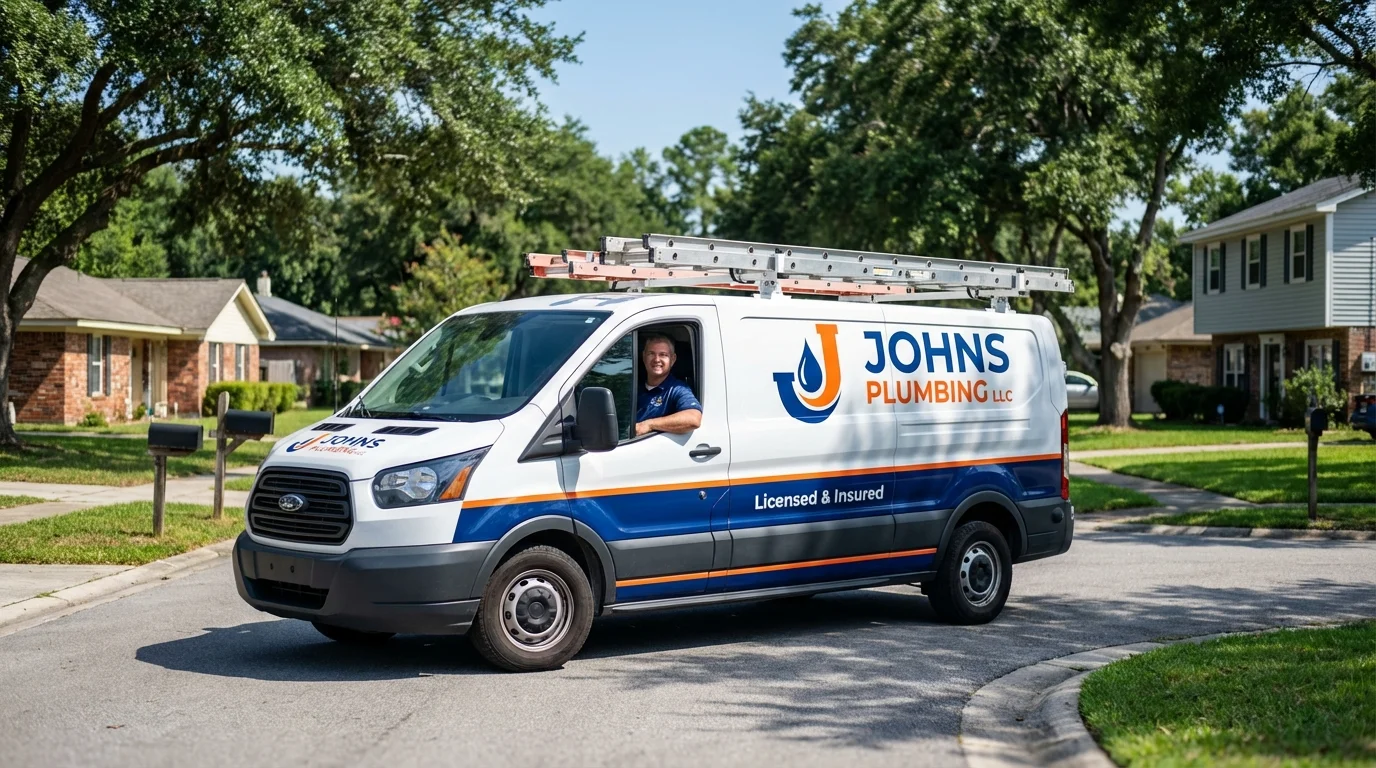 Johns Plumbing LLC service van in New River, AZ
