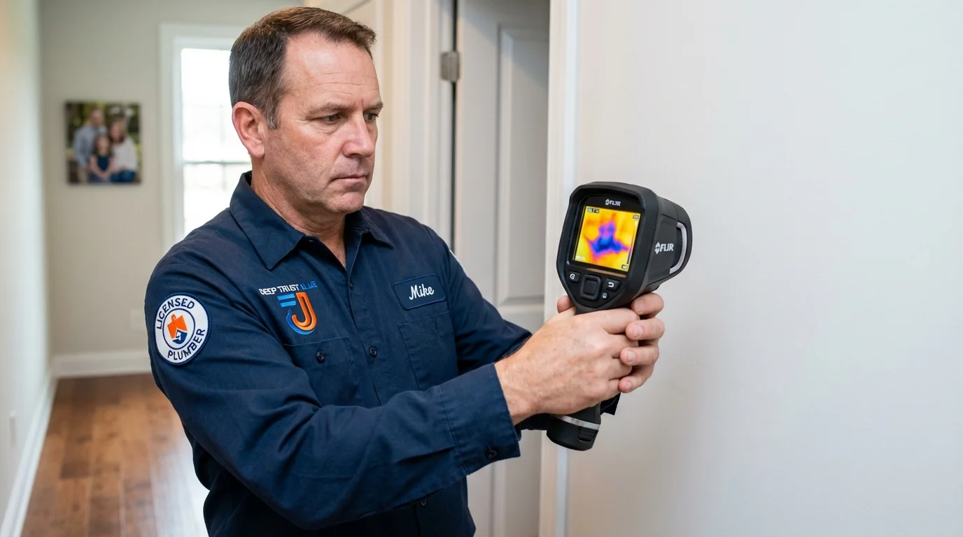 Thermal imaging leak detection by Johns Plumbing LLC in New River